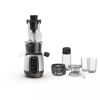 TEFAL ZC605D38 lėta sulčiaspaudė 150W šalto spaudimo 35 aps./min sidabrinė/juoda