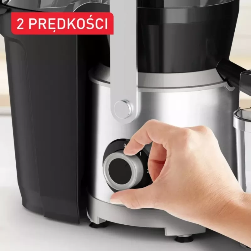 Tefal ZE660D10 išcentrinė sulčiaspaudė 800 W juoda/sidabrinė
