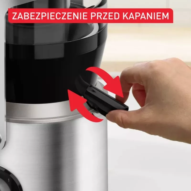 Tefal ZE660D10 išcentrinė sulčiaspaudė 800 W juoda/sidabrinė
