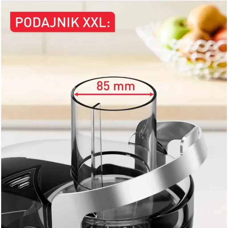 Tefal ZE660D10 išcentrinė sulčiaspaudė 800 W juoda/sidabrinė