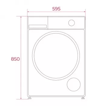 TEKA WM 20841 W PL Priekinio pakrovimo skalbimo mašina, 8 kg, 1200 aps/min, balta