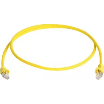 Telegärtner 100008943 CAT 5e F/UTP RJ45 tinklo kabelis 7,5 m geltonas liepsnai atsparus su apsauga nuo perlenkimo