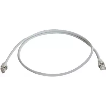 Telegärtner 100008945 RJ45 tinklo kabelis, CAT 5e F/UTP, 7,5 m, pilkas, atsparus liepsnai, su apsaugine įlinkimo mova
