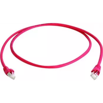 Telegärtner 100009358 CAT 5e F/UTP RJ45 tinklo kabelis, 25 m, raudonas, nedegus, su apsaugine įvore