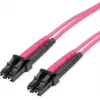 TELEGÄRTNER 10m LC to LC OM4 dvigubas 50/125 daugiamodis šviesolaidinis pataisos kabelis, violetinis LSZH 100011512