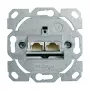 Telegärtner AMJ45 duomenų išvado modulis, 2 prievadų RJ45, Cat.6A ekranuotas, 10G, be įrankių IDC, cinko korpusas