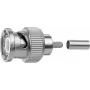 Telegärtner BNC suspaudžiamasis jungtis G01 50 omų, Crimp/Crimp, profesionalus, A0205, skirta RG-58 C/U, Belden YR23092, UG-1785/U, 5 vnt. paketas