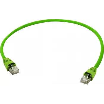 Telegärtner Cat.7 S/FTP tinklo kabelis, 1,0 m, žalias, 500 MHz, RJ45, 10 Gbps L00000A0149