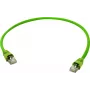 Telegärtner Cat.7 S/FTP tinklo kabelis, 1,0 m, žalias, 500 MHz, RJ45, 10 Gbps L00000A0149