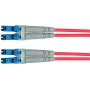 Telegärtner LC į LC daugiamodis OM3 dvigubas optinis pataisos kabelis, 1m, akvamarino spalvos L00870A0003