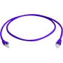 Telegärtner MP8 FS 500 CAT 6a S/FTP tinklo kabelis, RJ-45 vyriškas į RJ-45 vyrišką, 0,25 m, violetinė, apsauginė mova, 10 Gbps, 500 MHz L00000A0237