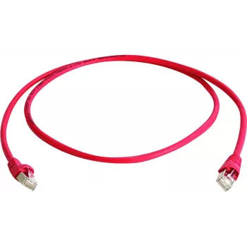 Telegärtner MP8 FS 600 kryžminis kabelis RJ-45 male į RJ-45 male 2 m SFTP Cat.7 raudonas