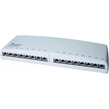 Telegärtner MPD16 K Patch Panel - 16 prievadų RJ45 - Cat.6a - Alpine White