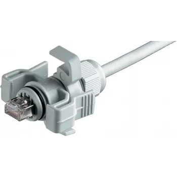 TELEGÄRTNER RJ45 kištukas Cat.6A IP67 vietoje montuojamas ekranuotas jungtis, UL94 V-0, 1 vnt. J00026A0150