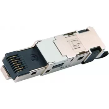Telegärtner STX IP20 RJ45 kištukas Cat.6 AWG22-26, montuojamas be įrankių vietoje, T568B spalvomis koduotas, ekranuotas, 10G J80026A0046