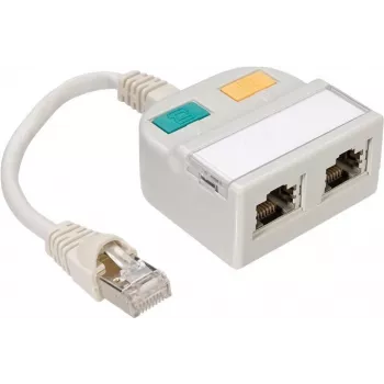 TELEGÄRTNER T-Adapteris Cat5e į 100Base-T/ISDN RJ45 skirstytuvas (J00029A0013)