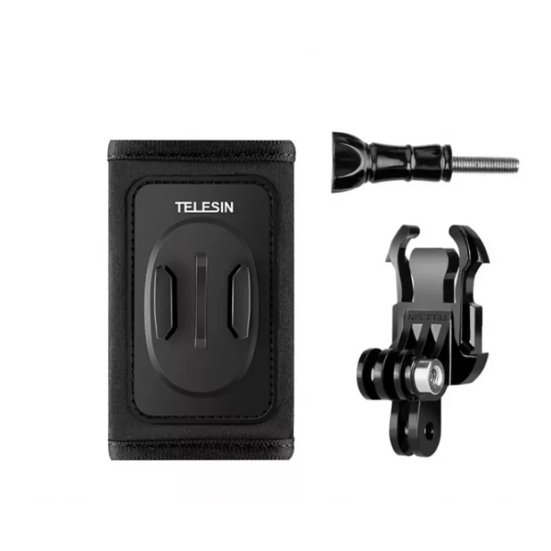 TELESIN Backpack Strap Mount su J-Hook Mount, skirtas GoPro/Osmo Action (GP-BPM-003)