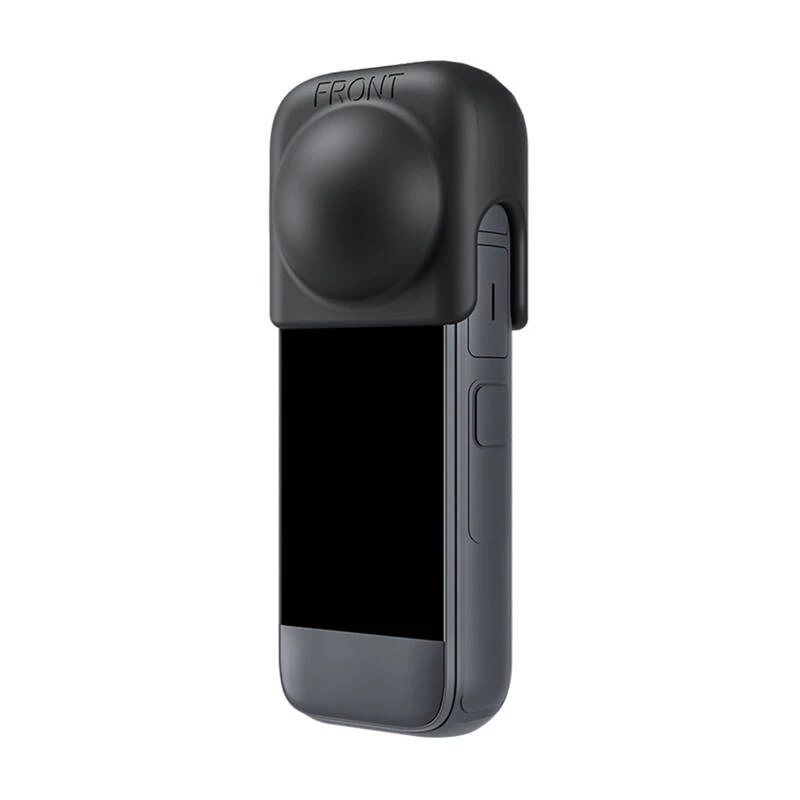 TELESIN Silikoninis objektyvo dangtelis, skirtas Insta360 X4 - juoda
