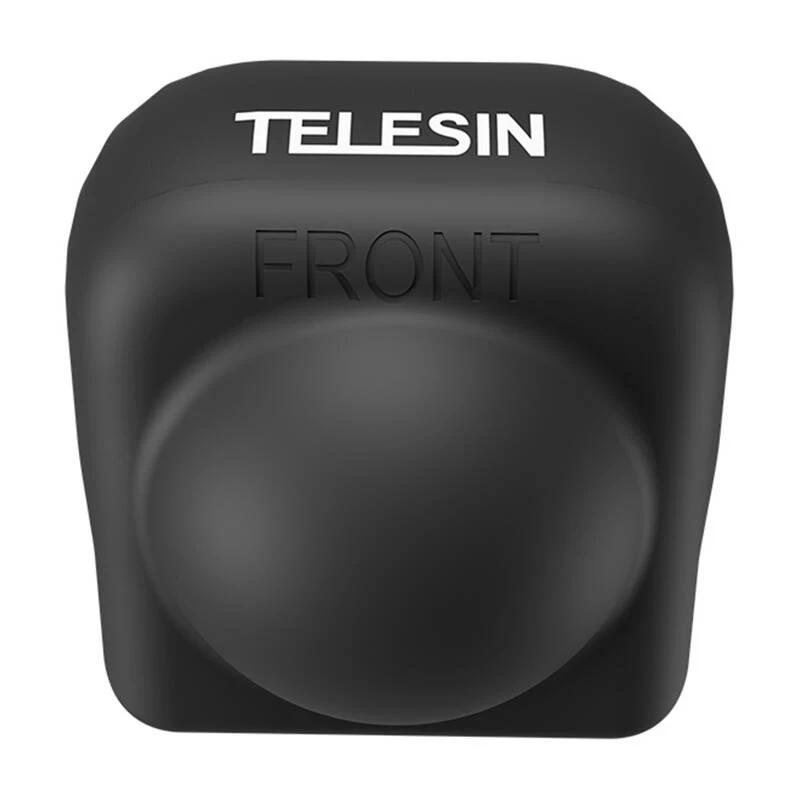 TELESIN Silikoninis objektyvo dangtelis, skirtas Insta360 X4 - juoda