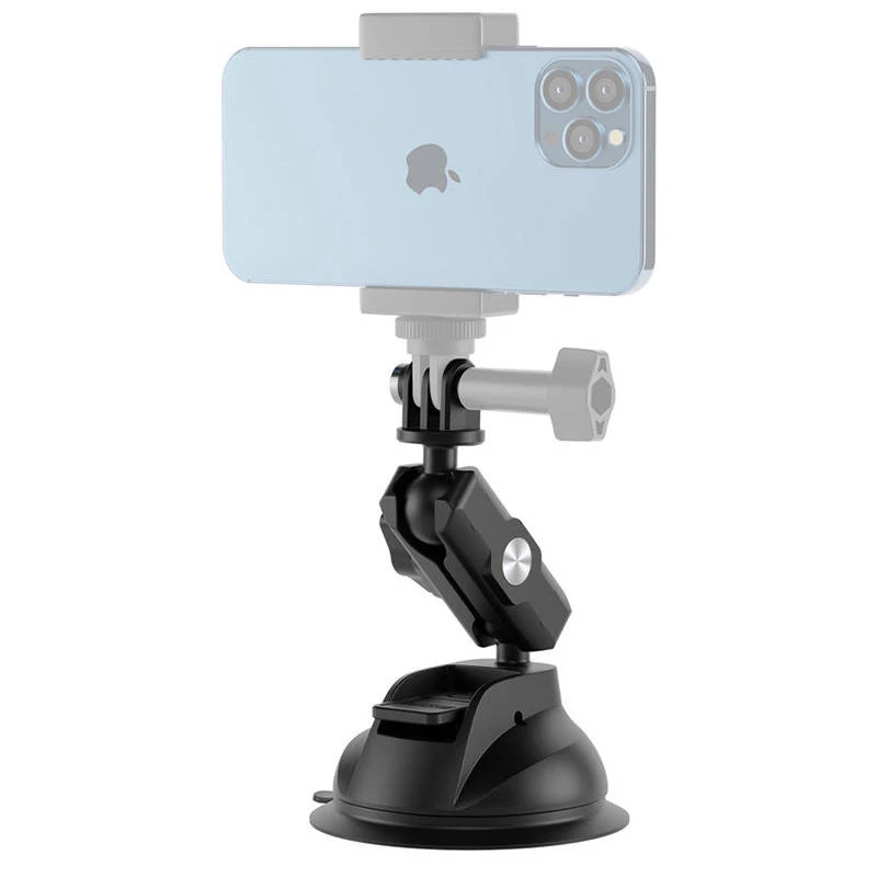 TELESIN Universal Suction Cup Holder su telefono laikikliu ir veiksmo kameros laikikliu TE-SUC-012