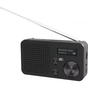 Telestar TOP 100 DAB+ nešiojamas radijas su FM, juodos spalvos