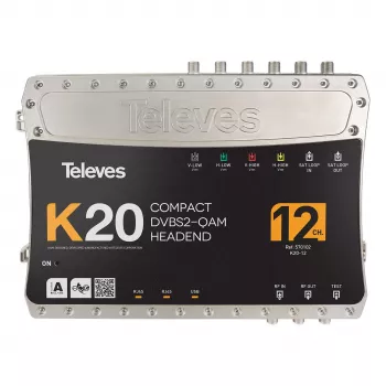 Televes K20-12 Compact Headend 12 Transponder DVB-S2 to QAM