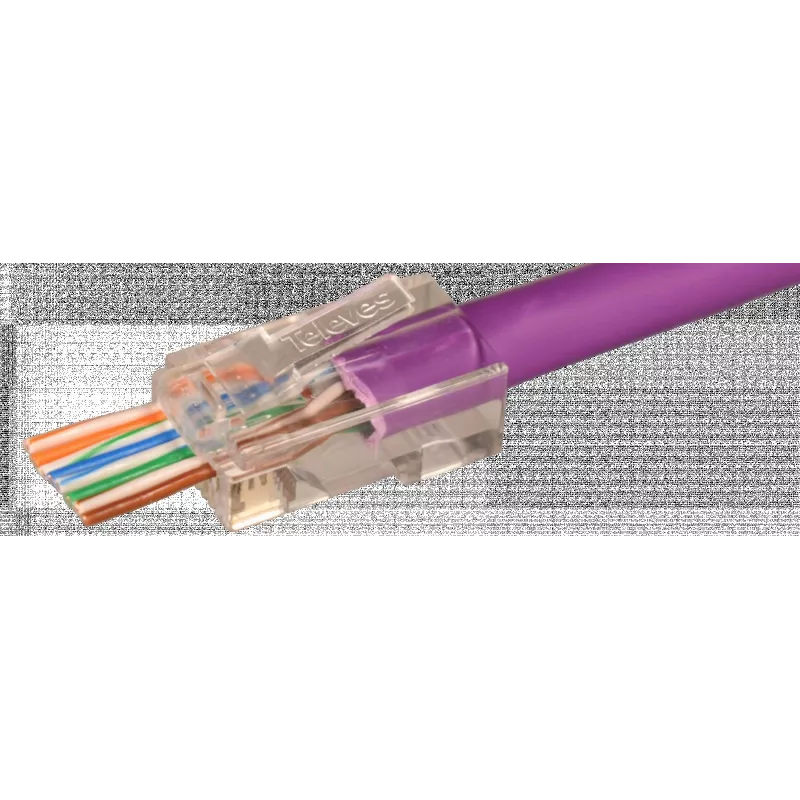 TELEVES RJ45 kištukas pravedamas UTP Cat6 (209906)
