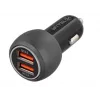 Tellur Dual USB automobilinis įkroviklis su QC 3.0, 6A, juodas