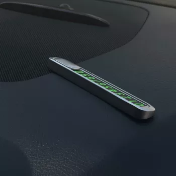 Tellur Laikinoji Automobilio Parkavimo Telefono Numerio Kortelė Metalinis Sidabras