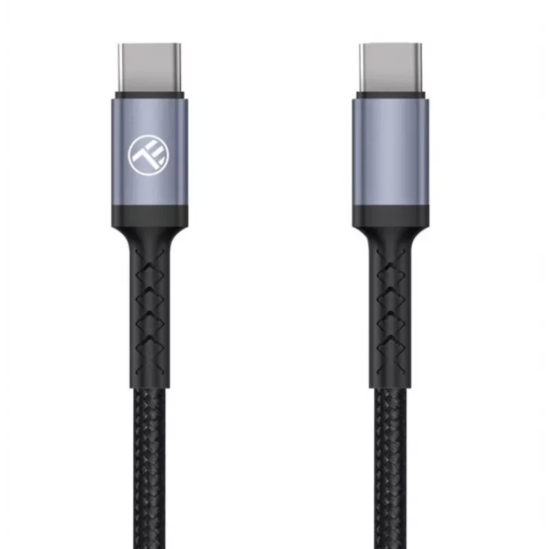 Tellur Type-C į Type-C laidas 3A 60W 1m juodas