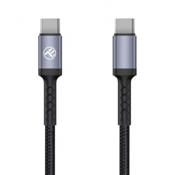 Tellur Type-C į Type-C laidas 3A PD60W 2m Nylon Black