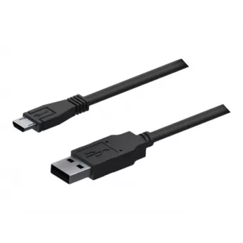 Teltonika USB 2.0 laidas, USB-A kištukas į Micro-USB kištuką (juodas, 0,8 m)