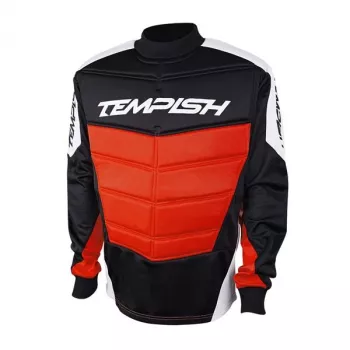 Tempish MOHAWK2 ACTIV vyresniųjų vartininko marškinėliai - XL raudoni, ilgomis rankovėmis, su alkūnių ir pečių apsaugomis