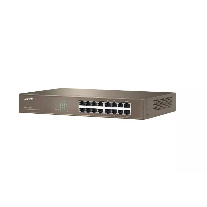 Tenda 16-Port Gigabit Ethernet Switch Unmanaged Blue