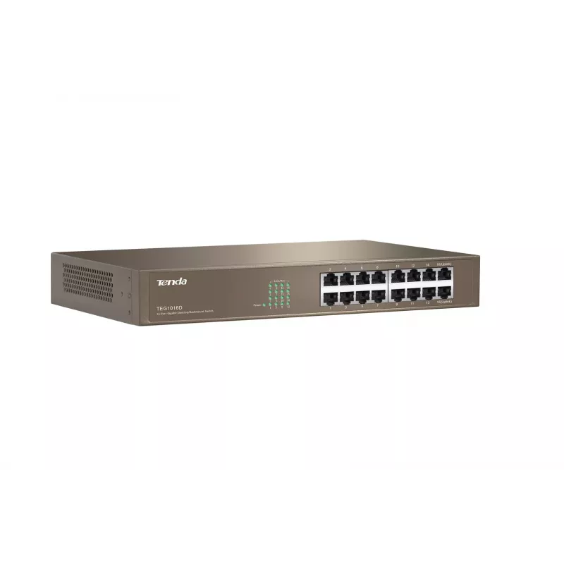 Tenda 16-Port Gigabit Ethernet Switch Unmanaged Blue