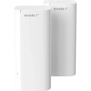 Tenda ME6 Pro (2 vnt.) „Mesh“ Wi-Fi 7 maršrutizatorius, BE5100 dviejų juostų, iki 5000 kv. pėdų aprėptis, 3 gigabito prievadai kiekviename mazge