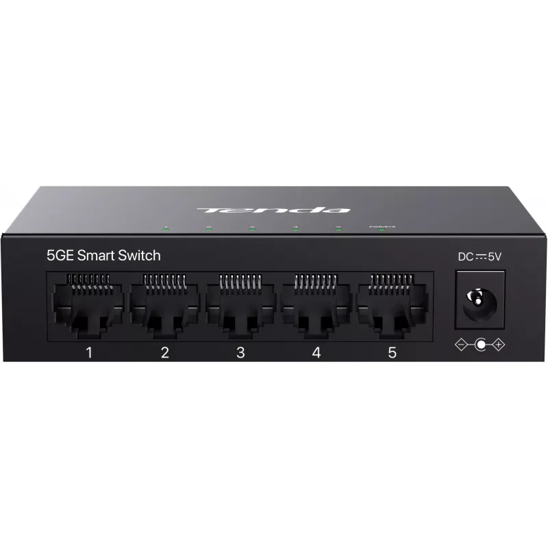 Tenda TEG2205D Web Smart L2 Cloud Managed Switch, 5x 10/100/1000 Mbps, Metal, Fanless