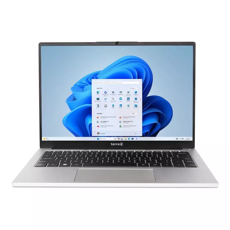TERRA MOBILE 1410M 14.1 inch FHD IPS nešiojamas kompiuteris - Intel Core i5-1135G7, 8GB RAM, 250GB NVMe SSD, Windows 10 Pro, Wi-Fi 6, apšviesta vokiška klaviatūra, tamsiai pilka