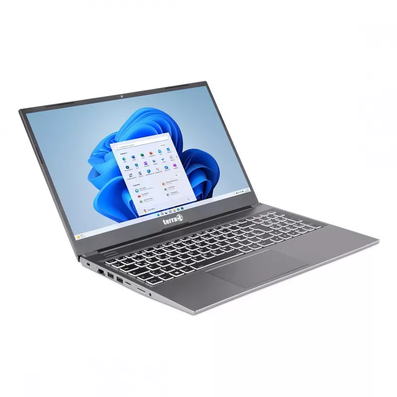 TERRA MOBILE 1517R i3-1315U W11 15.6 inch Full HD IPS nešiojamas kompiuteris, 8 GB RAM, 250 GB SSD, Windows 11 Pro, vokiška klaviatūra
