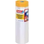 tesa 04402-00000-01 Easy Cover® universali maskavimo plėvė su juosta, 17 m x 2,6 m, permatoma HDPE, geltona/rusva popierinė juosta, natūralaus kaučiuko klijai, 1 ritinys