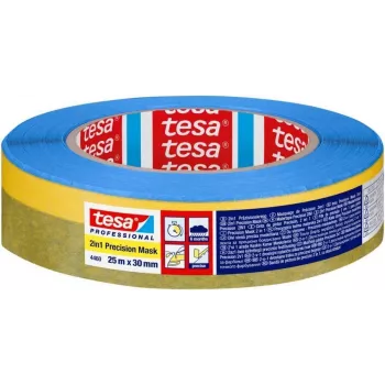 tesa 04460-00002-00 Tiksli maskavimo juosta Washi popierius 25 m x 30 mm Geltona