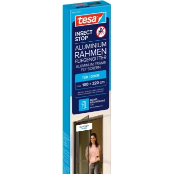 tesa Insect Stop antracitinės spalvos vabzdžių apsaugos tinklinės durys 1,0 x 2,2 m 55192-00101-00