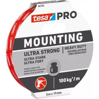 tesa Montavimo PRO Ultra Strong 66792-00001-00 Montavimo juosta balta 5 m x 19 mm 1 ritinys