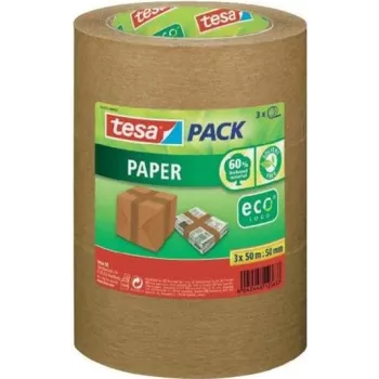 tesa pack Paper ecoLogo 55337-02-01 Rudo popieriaus pakavimo juosta 50 mm x 50 m