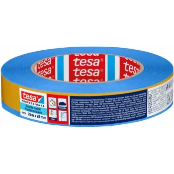 tesa Professional 04470-00001-00 Dvipusė PET juosta, 25 m x 25 mm, mėlynu įklotu