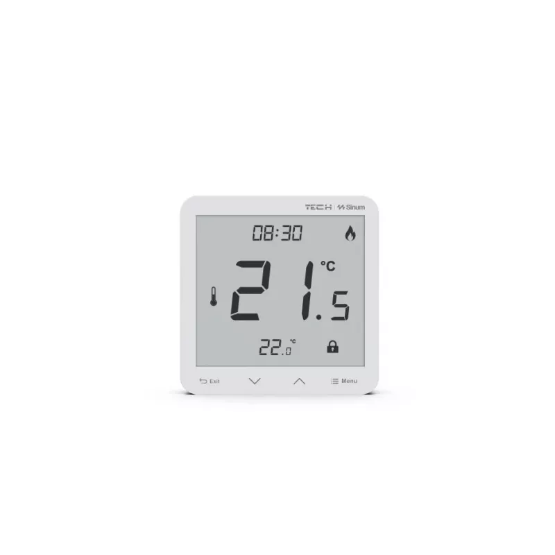 TESA Wired Room Controller Sinum White R-S3 Tech Controllers