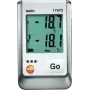 TESTO 175 T2 temperatūros duomenų registratorius, 2 kanalų NTC, 1 milijonas matavimų, -35 iki +55 °C vidinis, -40 iki +120 °C išorinis, IP65, USB sąsaja, LCD ekranas 0572 1752