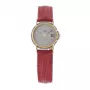 TETRA Women's Watch 114-RC-L (23mm) Hand-Wound Mechanical, Silver Dial, Black Leather Strap