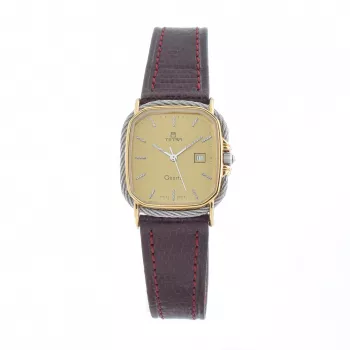 TETRA Women's Watch 125-C-RD 27mm Red Leather