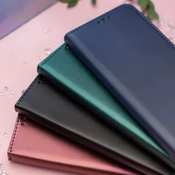 TFO išmanusis magnetinis dėklas su pinigine, skirtas Xiaomi Redmi A7 Pro, bordo spalvos